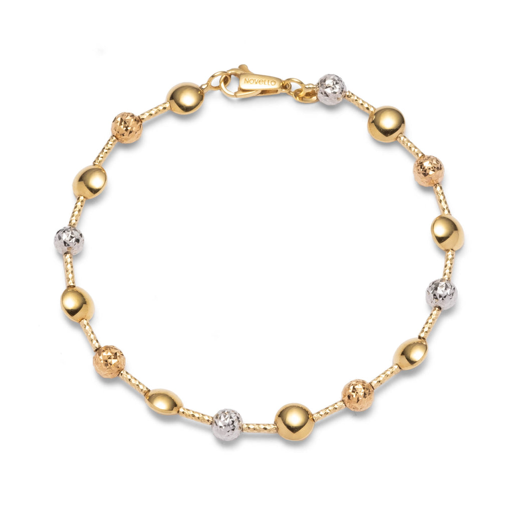 Tri-Tone 18 Karat Bracelet